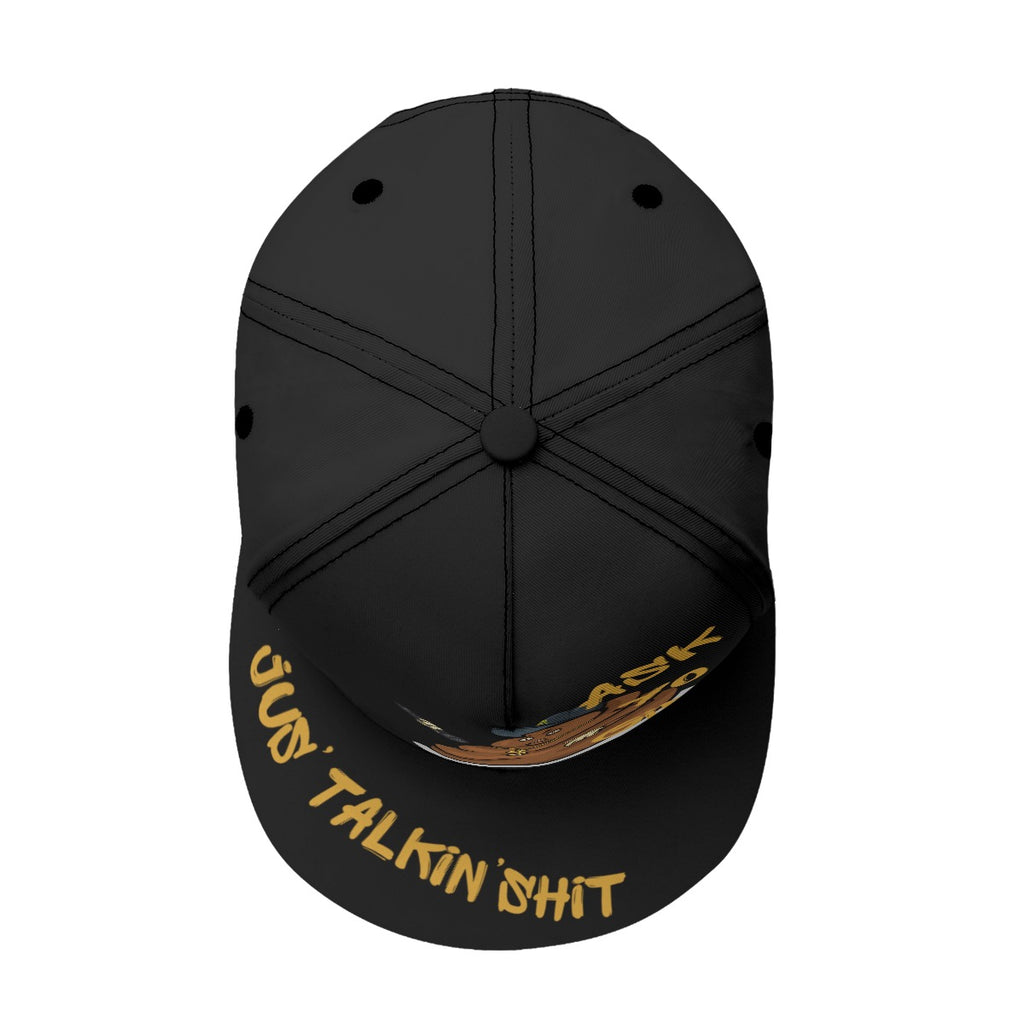 All-Over Print Flat-Brim Baseball Cap With Box