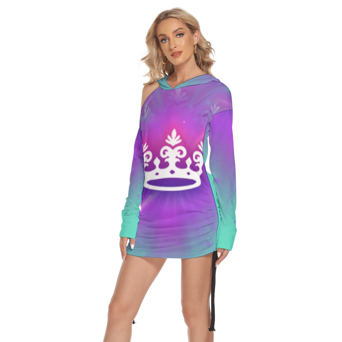 Neon Crown Sweater Dress