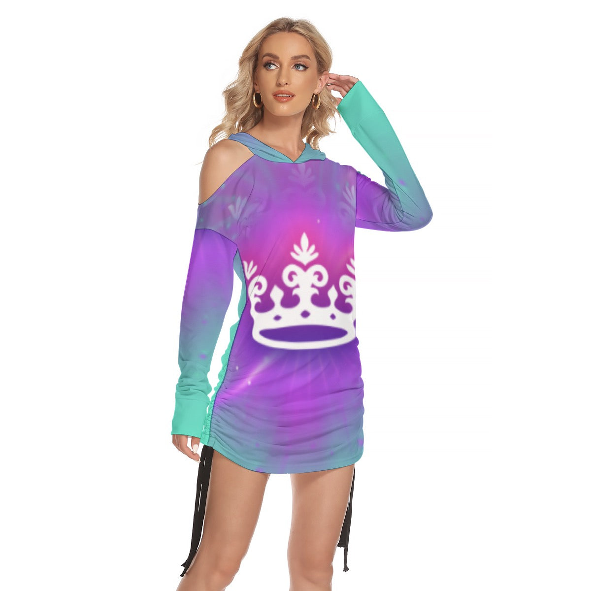 Neon Crown Sweater Dress