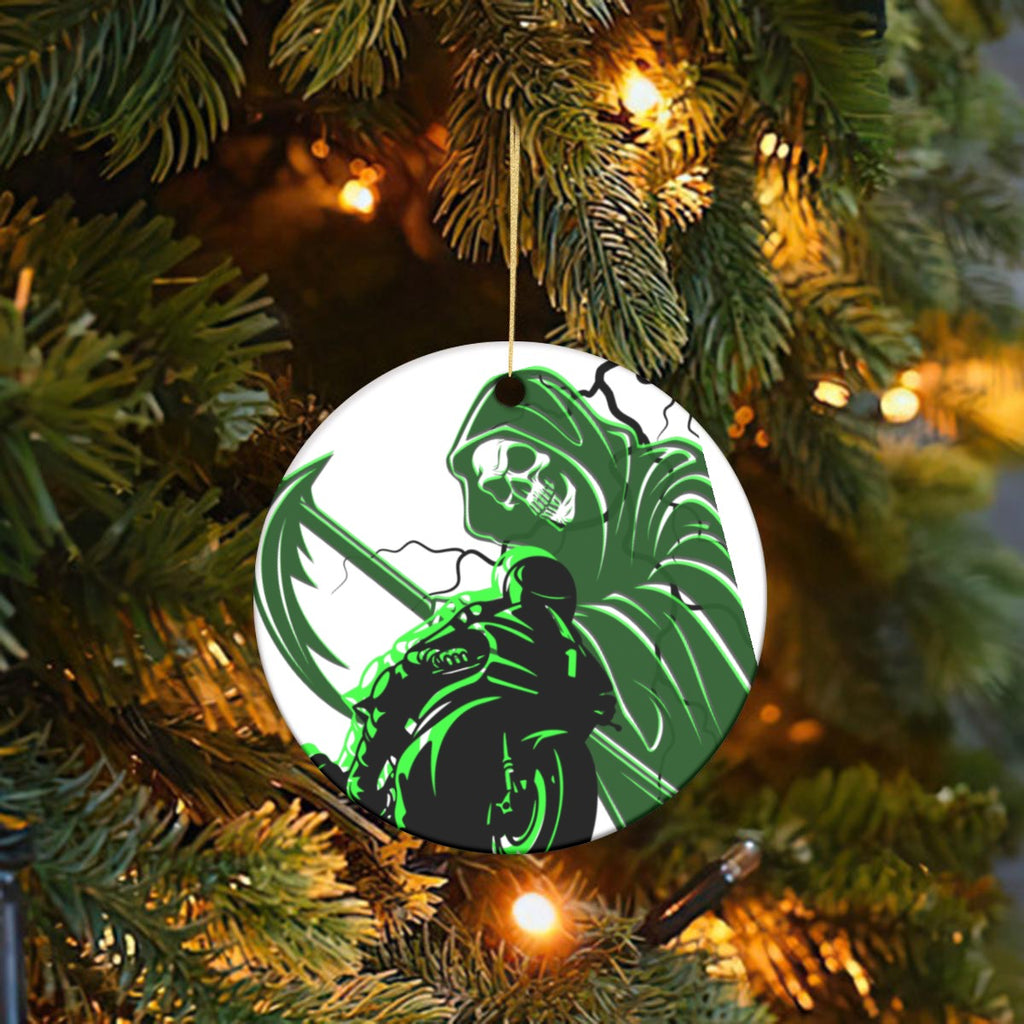 Round Christmas Ceramic Decoration Ornaments